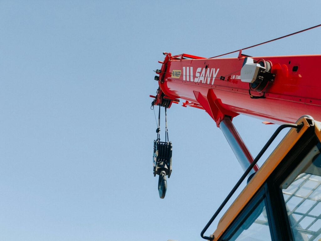 mobiele kraan huren van Minikraan